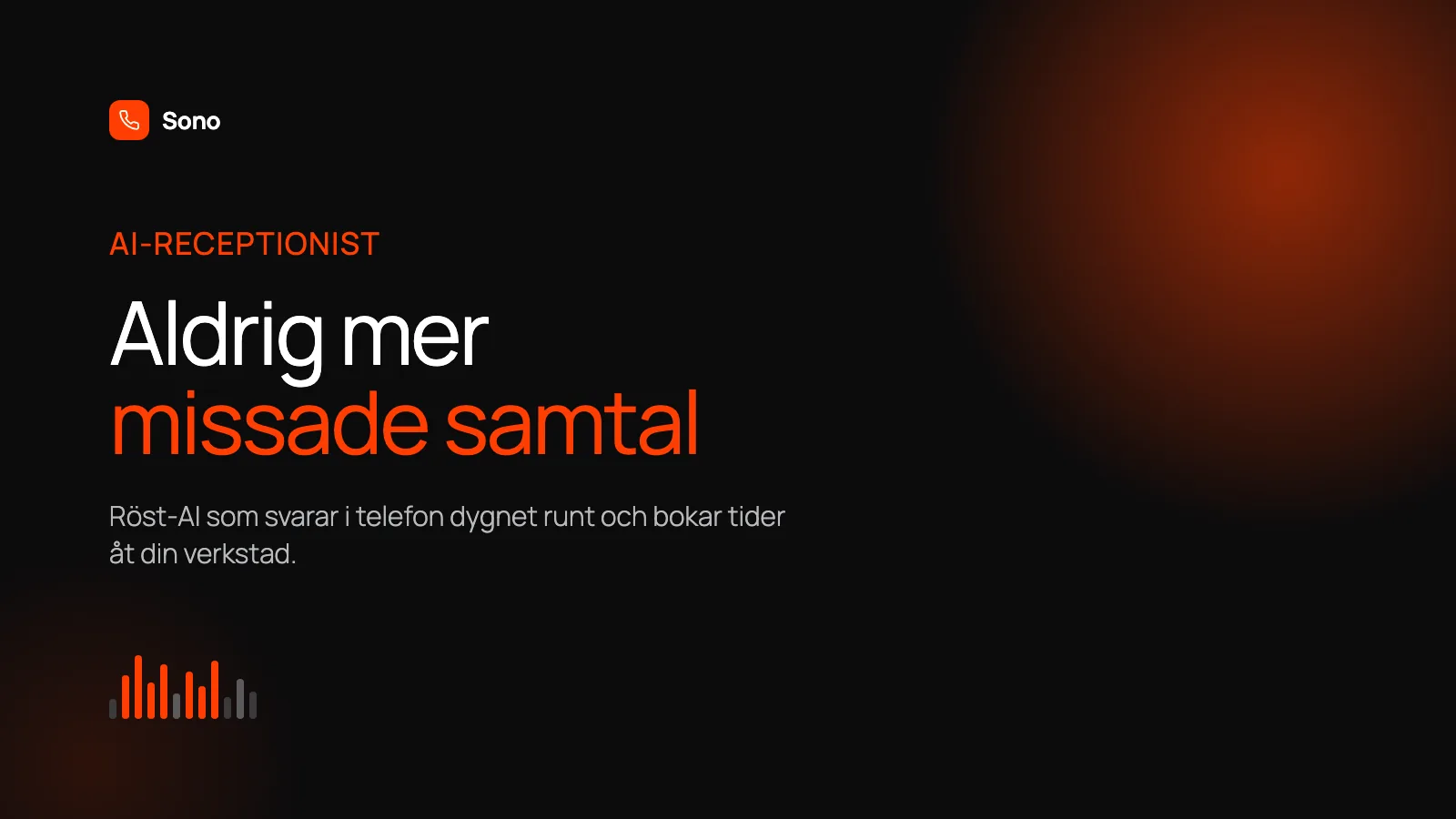 AI-receptionist tar emot ett samtal från en verkstadskund och bokar en tid direkt i kalendern.